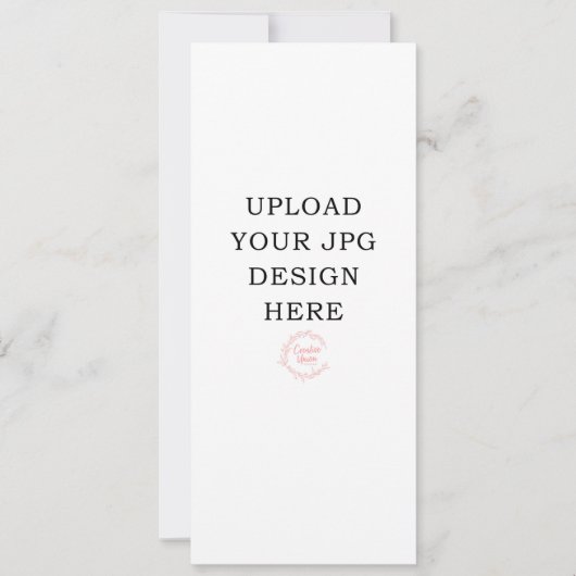 Programmes de mariage imprimés 4" x 9" (Devant)