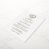 programmes de mariage Invitation à la feuille d'or (Rotation)