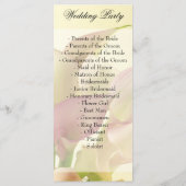 Programmes De Mariage Lily, Floral, Fleurs, Printe (Dos)