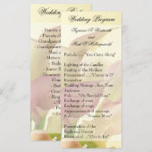 Programmes De Mariage Lily, Floral, Fleurs, Printe (Devant / Derrière)