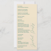 Programmes de mariage minimaux Vosvos verts (Dos)