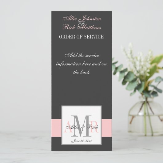 Programmes de mariage monographique (Debout devant)