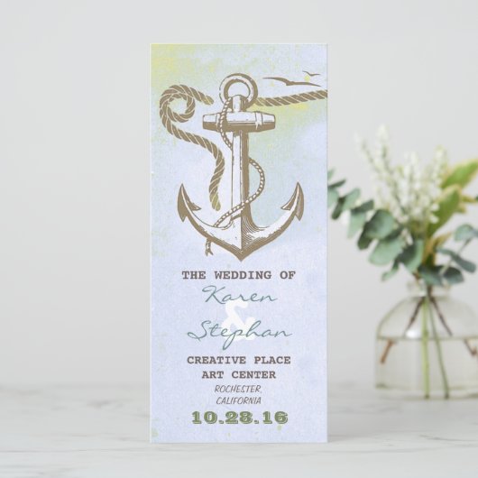 programmes de mariage nautique (Debout devant)