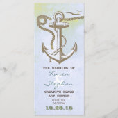 programmes de mariage nautique (Devant)