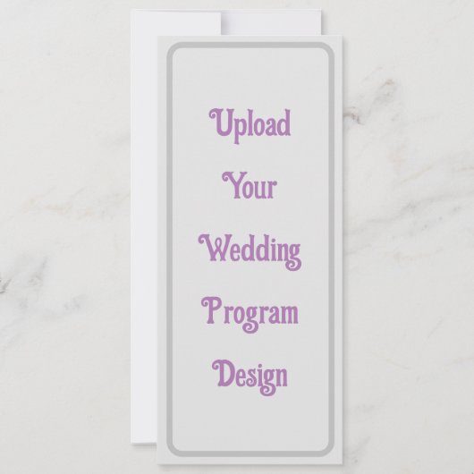 Programmes de mariage personnalisés - Élégant et m (Devant)