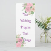 Programmes de mariage personnalisés - Modèle modif (Debout devant)