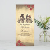 Programmes de mariage pour couple de crâne gothiqu (Debout devant)