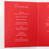 Programmes de mariage romantiques à la rose rouge (Intérieur en premier)