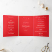 Programmes de mariage romantiques à la rose rouge (Intérieur)