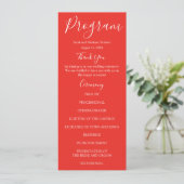 Programmes de Mariage Roses Rouges (Debout devant)