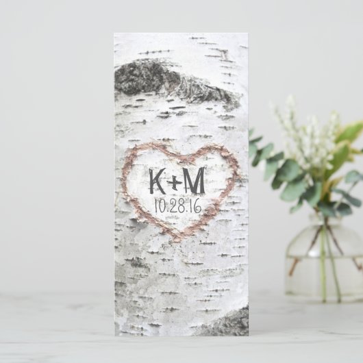 PROGRAMMES DE MARIAGE RUSTIQUE DES ARBRES À OISEAU (Debout devant)