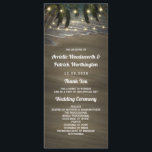 Programmes de mariage rustiques avec palmiers sur<br><div class="desc">Programmes de mariage rustiques avec palmiers sur la plage - présentent un beau design de lumières scintillantes enfilées à travers les palmiers et un élégant arrière-plan de plage avec des vagues.</div>