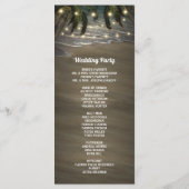 Programmes de mariage rustiques avec palmiers sur (Dos)