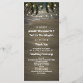 Programmes de mariage rustiques avec palmiers sur  (Devant)