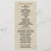 Programmes de mariage rustiques en fer à cheval (Dos)