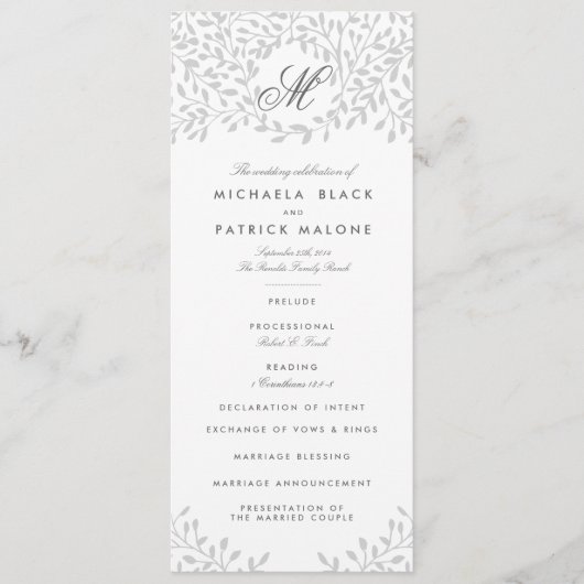 Programmes de mariage secret - Gris (Devant)