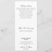 Programmes de mariage sensationnels (Dos)