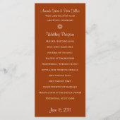 Programmes de mariage simples (brique) (Devant)