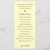 Programmes de mariage simples (crème) (Devant)