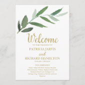 Programmes de mariage simples et élégants avec feu (Devant)