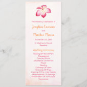 Programmes de mariage Sunset Plumeria (Devant)