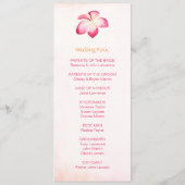 Programmes de mariage Sunset Plumeria (Dos)