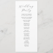 Programmes de mariage tropical Aquarelle Ananas (Dos)