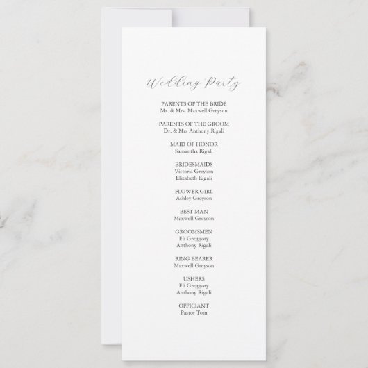 Programmes de mariage tropical Aquarelle Palm Tree (Dos)