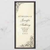 programmes de mariage vintage (Devant)