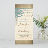 programmes de mariage vintage nautique (Debout devant)