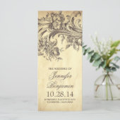 Programmes de mariage vintages et chic (Debout devant)