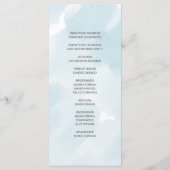 Programmes de partie bleu aquarelle (Dos)