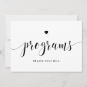 Programmes de script noir S'il vous plaît prendre  (Devant)