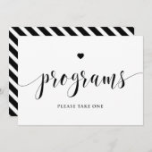Programmes de script noir S'il vous plaît prendre  (Devant / Derrière)