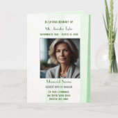 Programmes de service de deuil nécrologique vert (Devant)