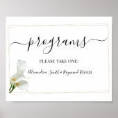 Programmes Décoration de cérémonie de mariage avec (Devant)