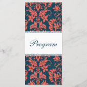Programmes Marine et Coral Mariage damassé (Dos)