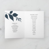 Programmes minimalistes de cérémonie des Mariages (Intérieur)