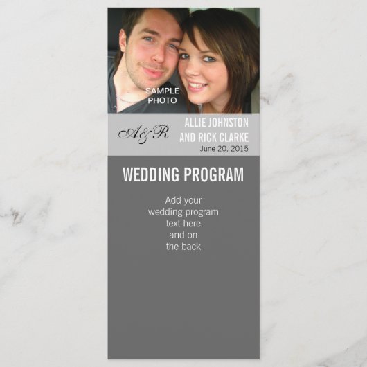 Programmes modernes de mariage photo (Devant)