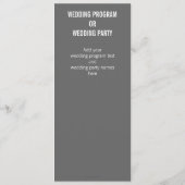 Programmes modernes de mariage photo (Dos)