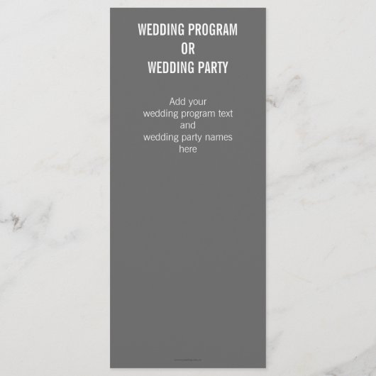 Programmes modernes de mariage photo (Dos)