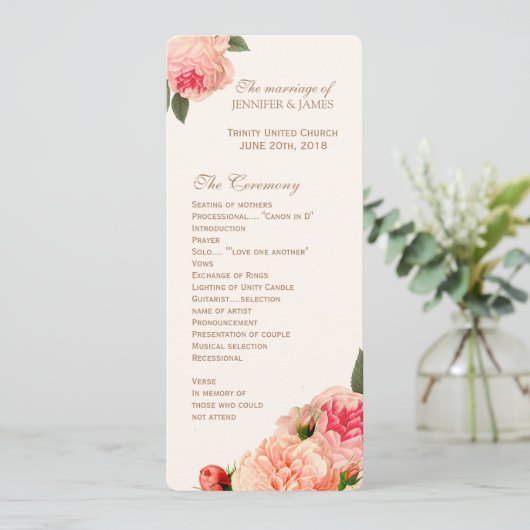 Programmes personnalisables de Peonie de Corail (Debout devant)