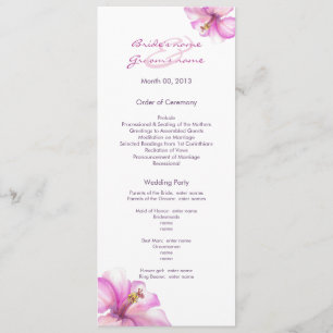 Programmes roses de mariage de ketmie