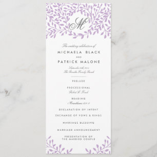 Programmes secrets de mariage de jardin - Orchidée