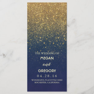 Programmes vintages de mariage de parties