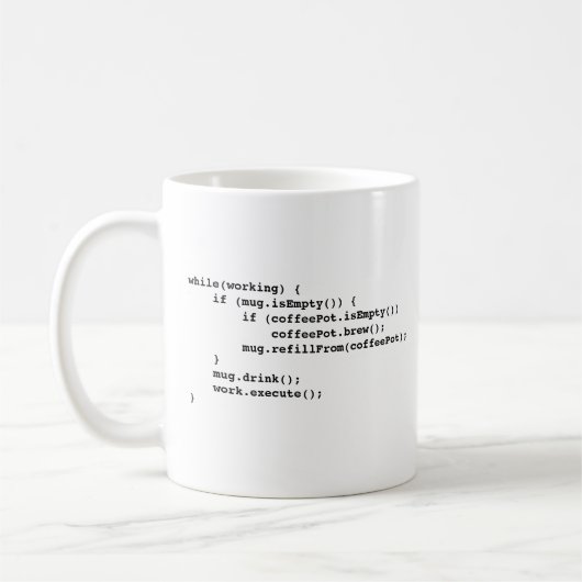 Programmeur café Mug (Gauche)