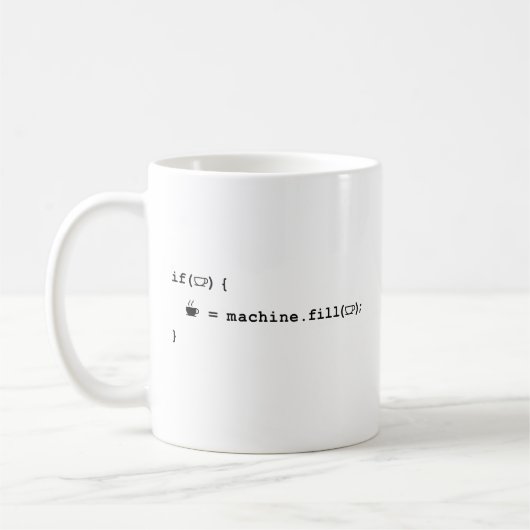 Programmeur Café Mug - Si Le Café Est Vide (Gauche)