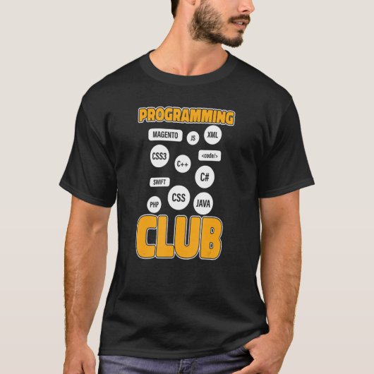 Programmeur Club Ontwikkelaar Software Programmere T-shirt (Voorkant)