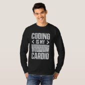 Programmeur - Coden Is Mijn Cardio - Coder Leven - T-shirt (Voorkant volledig)