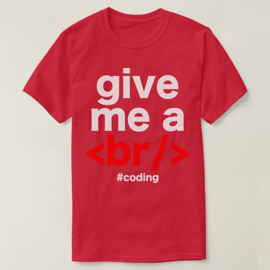 Programmeur codering grap t-shirt (Design voorkant)